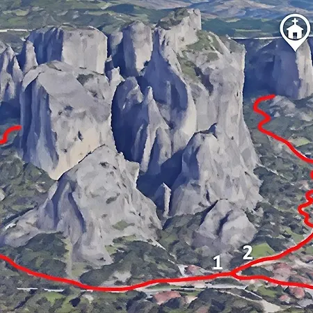 Villa Grandmas Mansion 3bd Meteora - Rocks View