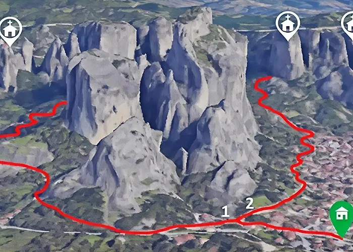 Vilă Grandmas Mansion 3bd Meteora - Rocks View